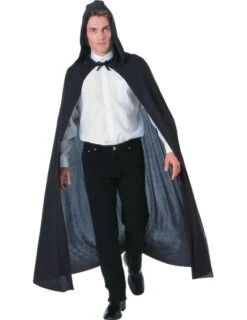 Cape Full Length Hooded Black (Unisex)