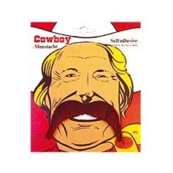 Brown Cowboy Moustache