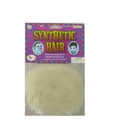 White Synthetic Hair 1 White Synthetic Hair