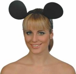 Mouse Ears On Black Headband