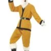 Smiffy's Supporters Santa Costume Gold With Black Trim 22675