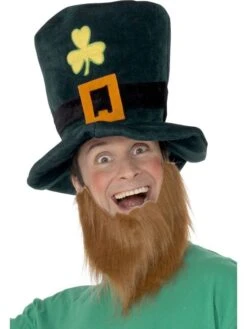 Leprechaun Hat Green With Shamrocks 25241