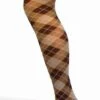 Argyle Golf Tights - Coffee (Beige & Cream) 5060251711976