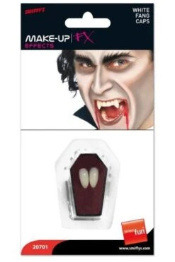 Fangs Tooth Caps White Vampire Fangs Smiffys 20701