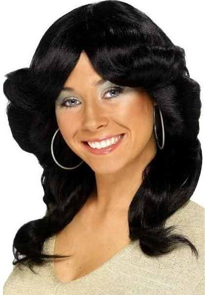70's Flick Wig Black 42250 1 70's Flick Wig Black 42250