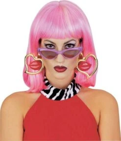 Heart Earrings With Lips