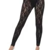 80's Lace Leggins Black 44512