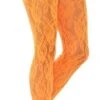 80's Lace Leggins Neon Orange 45159