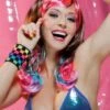Wigs Lulu Rave Range Fancy Dress 85704