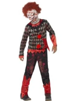 Deluxe Zombie Clown Kids Costume 44293