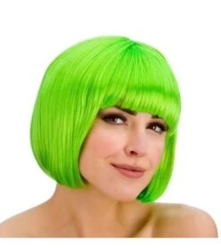 Diva Neon Green Wig EW-8210