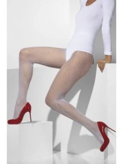 Fishnet Tights White 42728