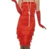 Flapper Red Long Costume 45501