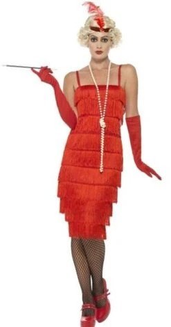 Flapper Red Long Costume 45501
