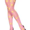 Pink Tights With Yellow Flowers