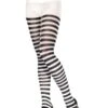 Black & White Striped Tights