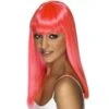 Glamourama Wig Neon Pink 42161
