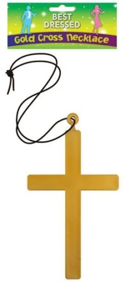 Gold Cross Necklace U02 839