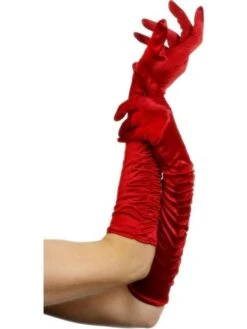 Long Red Temptress Gloves