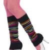 Legwarmers Neon Black Stripes 45642