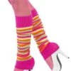 Legwarmers Neon Striped 45643