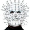 Halloween Horror White Pinhead Mask Latex Adults Fancy Dress Accessory MA004