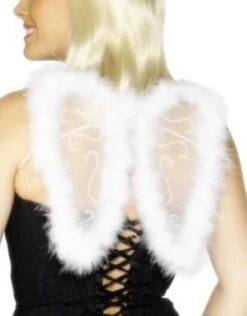 Mini Glitter Wings White 29010