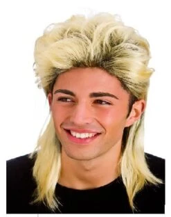 Mullet Wig Blonde EW-8190