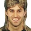 Mullet Wig Brown 42196
