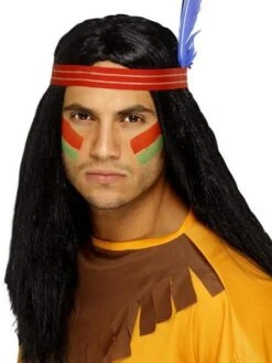 Native American Inspired Brave Wig Black 42189