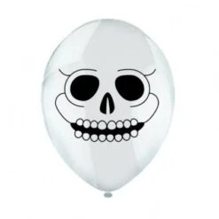Balloon Skull White Latex Balloon Pack Of 6