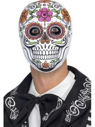Senor Bones Mask White Fancy Dress 45218 1 Senor Bones Mask White Fancy Dress 45218