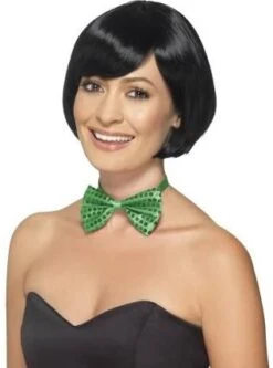 Sequin Bow Tie Green 44707