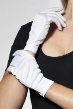 Short Gloves White 0190