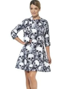 Smiffy's Skull Woman Suit Fancy Dress 43461