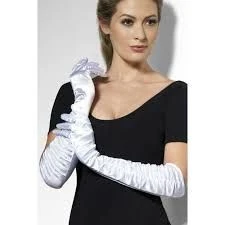 Temptress Gloves White Long 26279