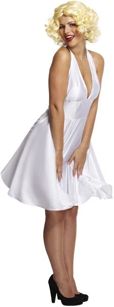 Lady In White Fancy Dress Costume U37 157