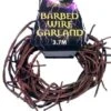 Barbed Wire Garland 3.7m