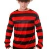 Freddy Krueger Inspired Striped Jumper Red And Black U36 245