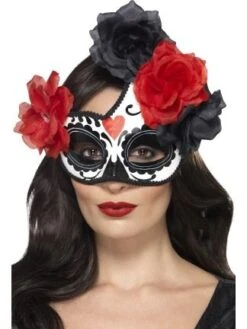 Day Of The Dead Crescent Eyemask Black 44960