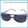Rock N Roll Glasses Silver Elvis