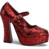 Red Glitter Shoes