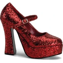 Red Glitter Shoes