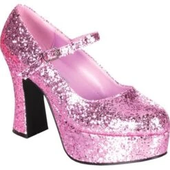 Pink Glitter Shoes