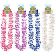 Lei Hula 110cm Assorted Colours Fancy Dress Hawaiian