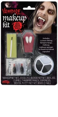 Vampire Make Up Kit With Fangs FW-9533