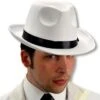 White Gangster Hat AC-9131