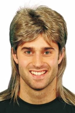 80's Mullet Blonde Wig Wicked EW-8105