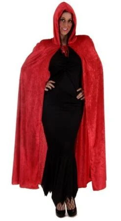 Deluxe Adult Red Velvet Cape V38 683