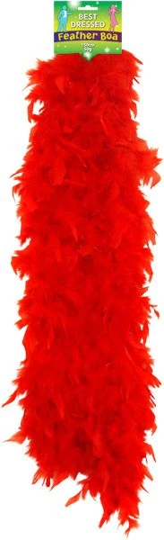 Feather Boa Red 150cm U07092